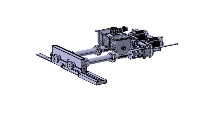 Vacuum Extrusion Press — technical drawing