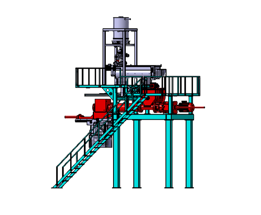 Vacuum Extrusion Press — technical drawing