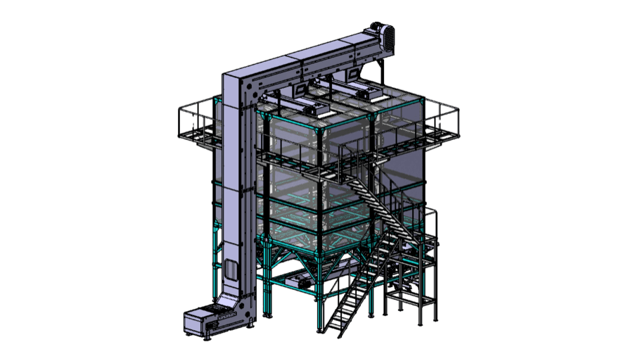 Product Silos — technical drawing